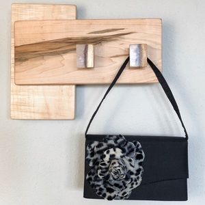 Vintage Purse with Leopard Printed Rose